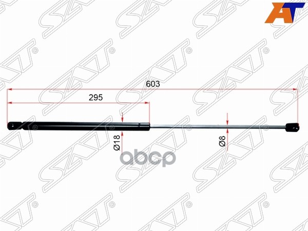 

SAT ST-GJ6J-62-620B Амортизатор крышки багажника MAZDA 6/ATENZA GG##/GY## хэтчбек 02-07 1ш