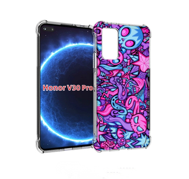 

Чехол бампер MyPads крутой-паттерн для Honor V30 Pro, Прозрачный, Tocco