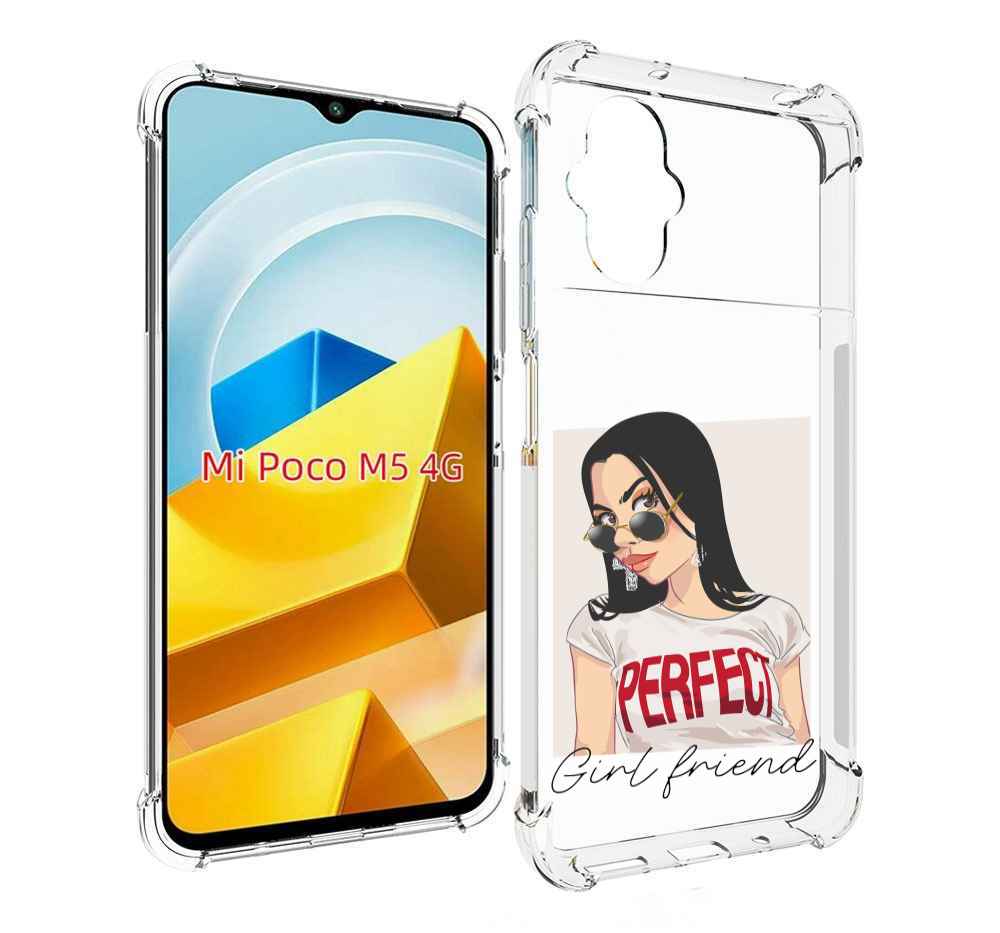 

Чехол Mypads Девушка-С-Сережками Женский Для Poco, Прозрачный, Tocco
