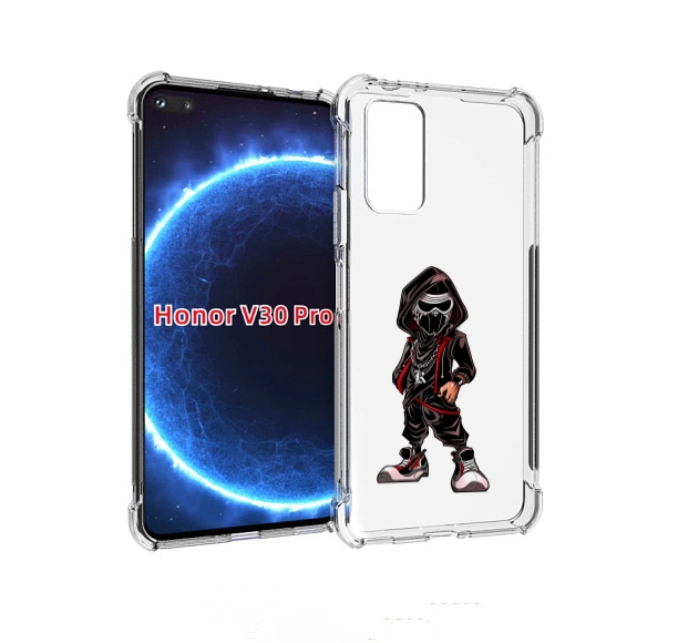 

Чехол бампер MyPads крутой-ниндзя для Honor V30 Pro, Прозрачный, Tocco