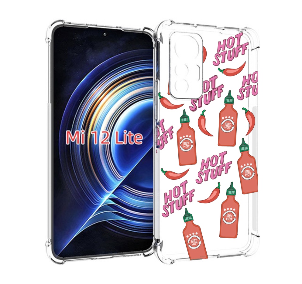 

Чехол MyPads острые-перчики для Xiaomi 12 Lite, Прозрачный, Tocco