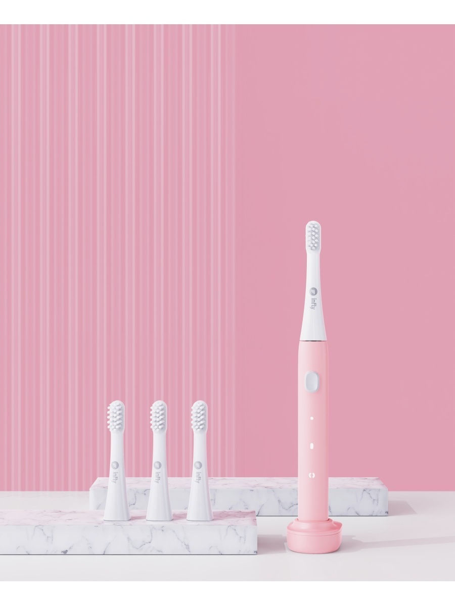Электрическая зубная щетка Infly Electric Toothbrush P20A pink электрическая зубная щетка со стаканом и cтерилизацией xiaomi t flash ultraviolet electric toothbrush pink