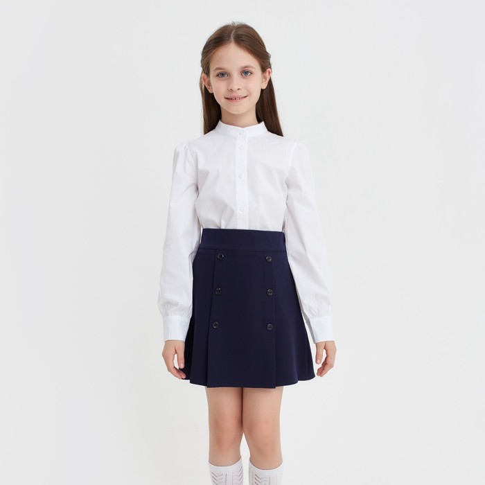 

Юбка детская MINAKU Р00012641, синий, 128, MINAKU: School Collection