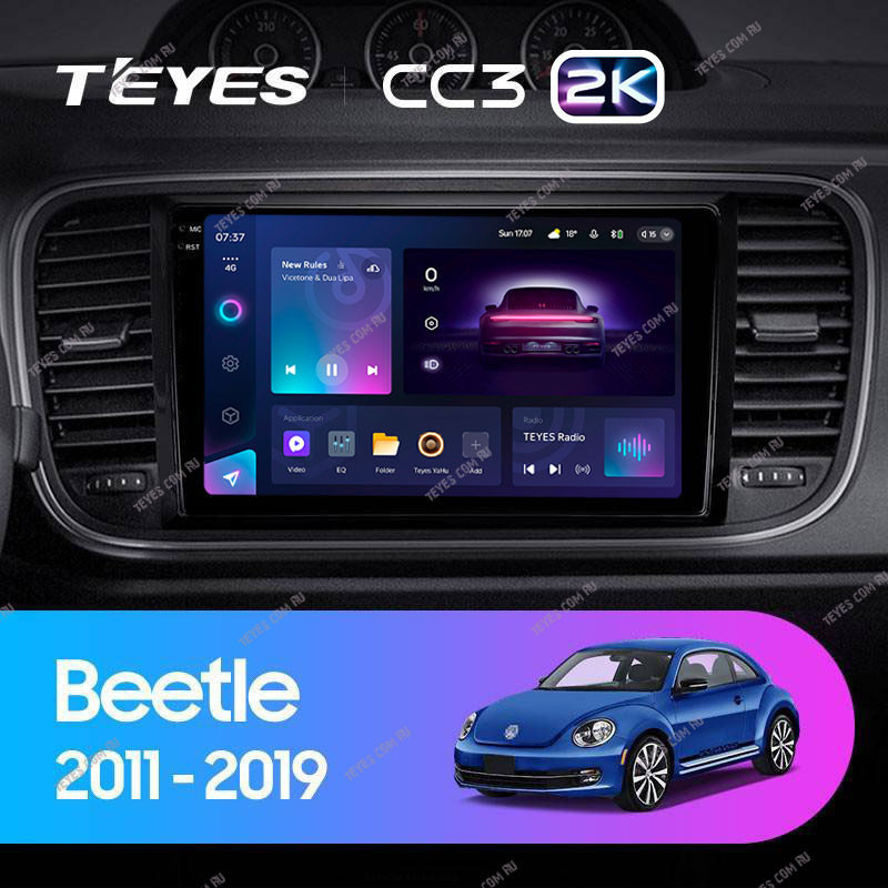 Штатная магнитола Teyes CC3 2K 360 6128 Volkswagen Beetle A5 2011-2019 5480000₽