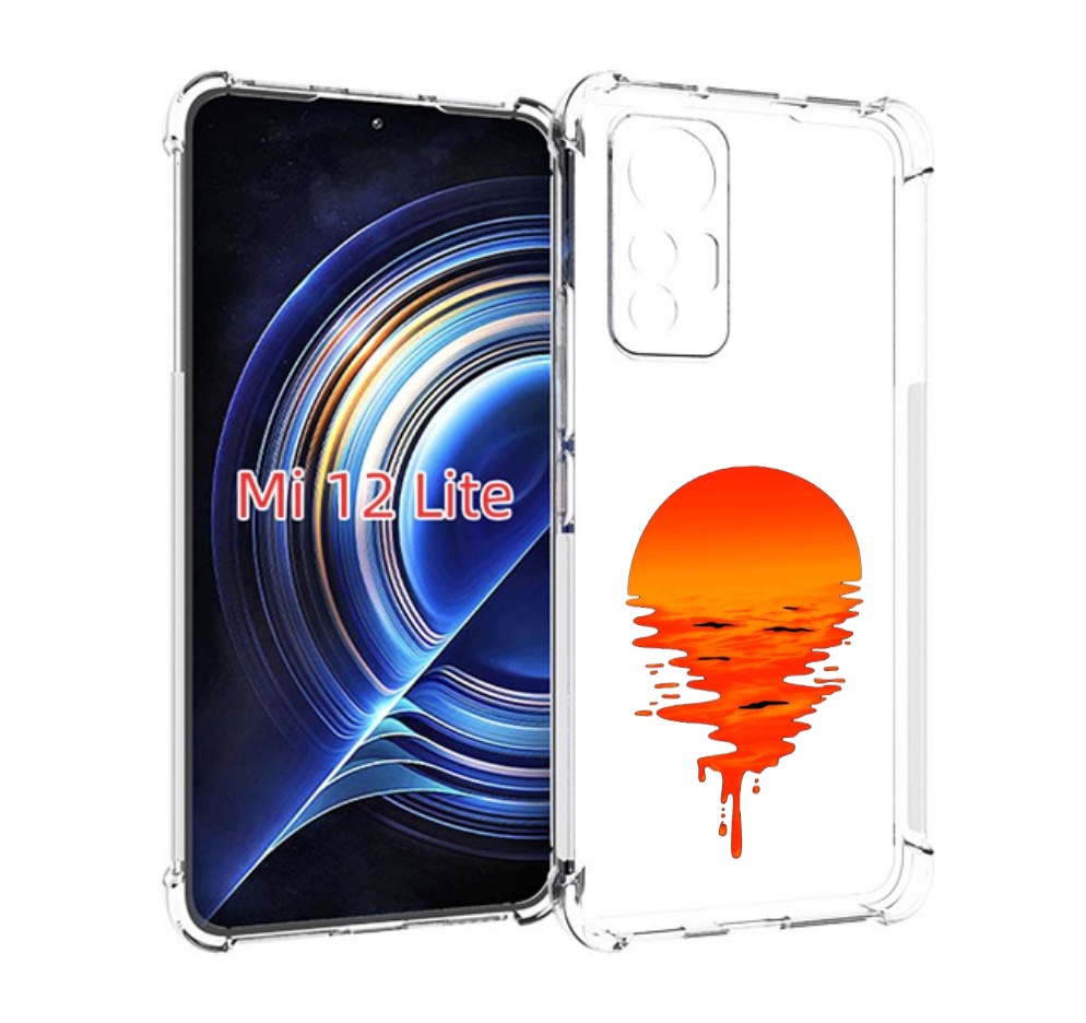 

Чехол MyPads оранжевый закат на воде для Xiaomi 12 Lite, Прозрачный, Tocco