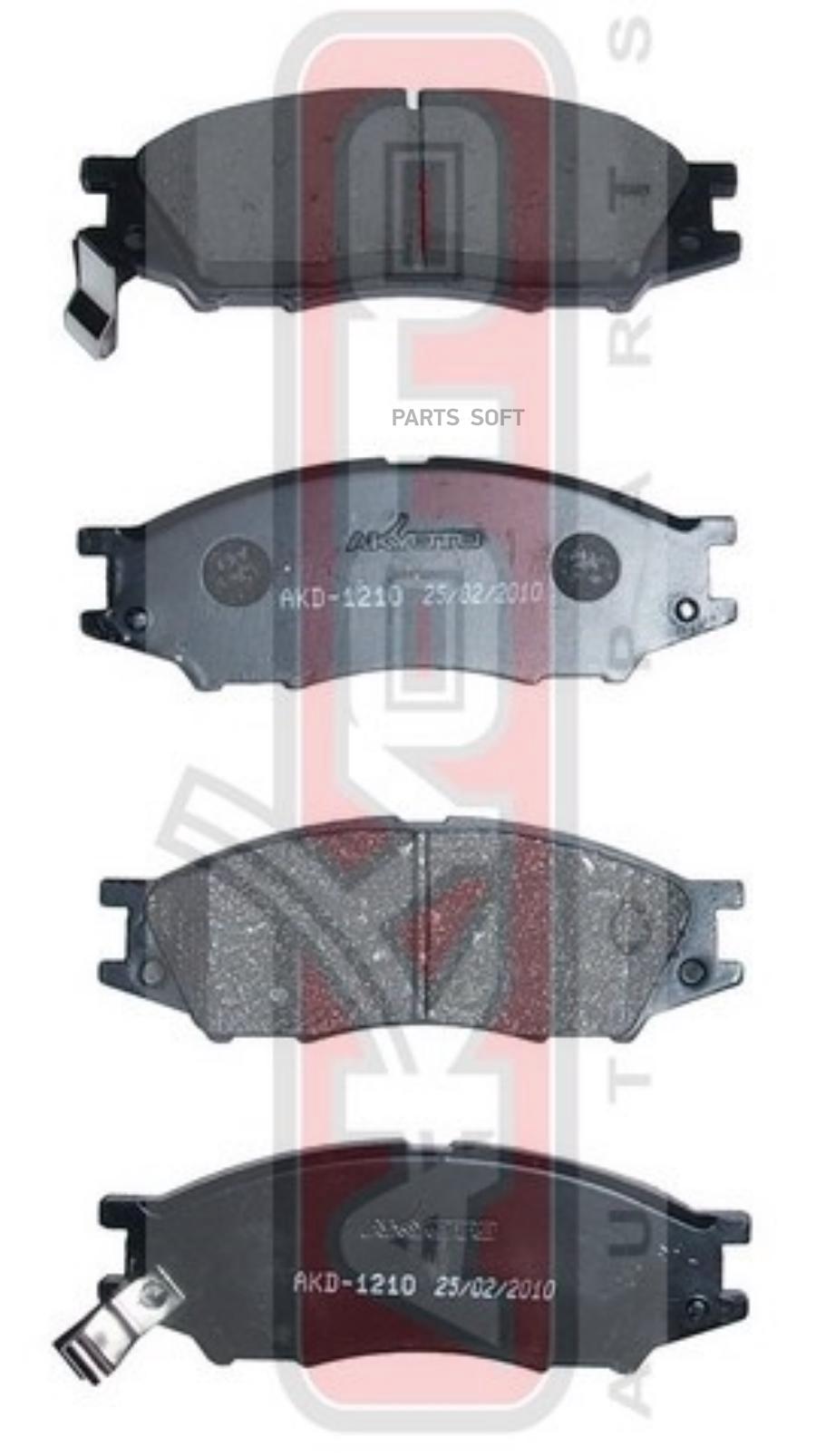 

Тормозные колодки Akyoto дисковые передние AKD-1210