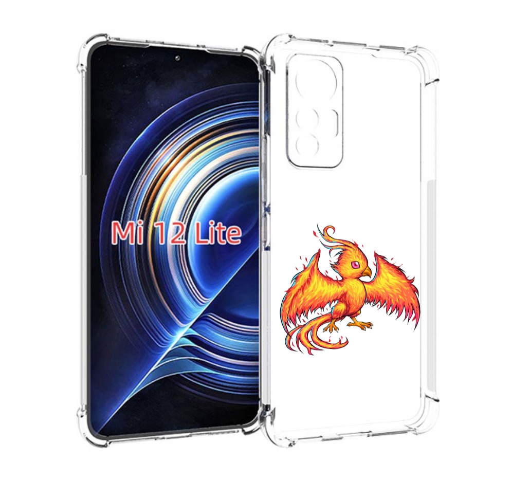 

Чехол MyPads огненная-птичка для Xiaomi 12 Lite, Прозрачный, Tocco