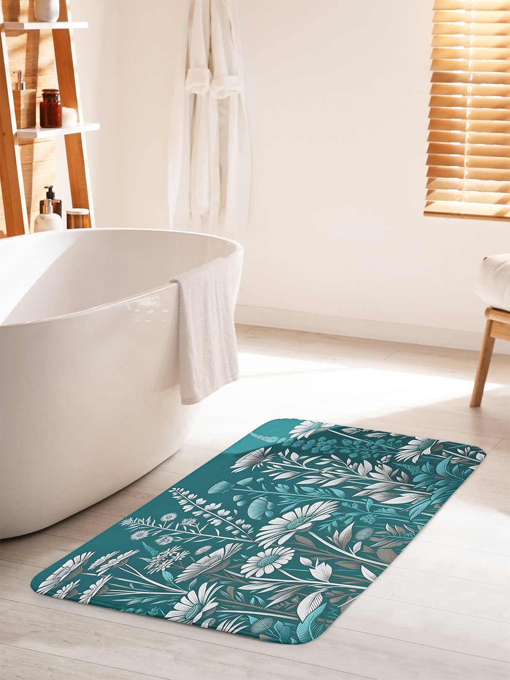 

Коврик для ванной туалета душа JoyArty "Цветы в поле", bath_sd3139_60x100