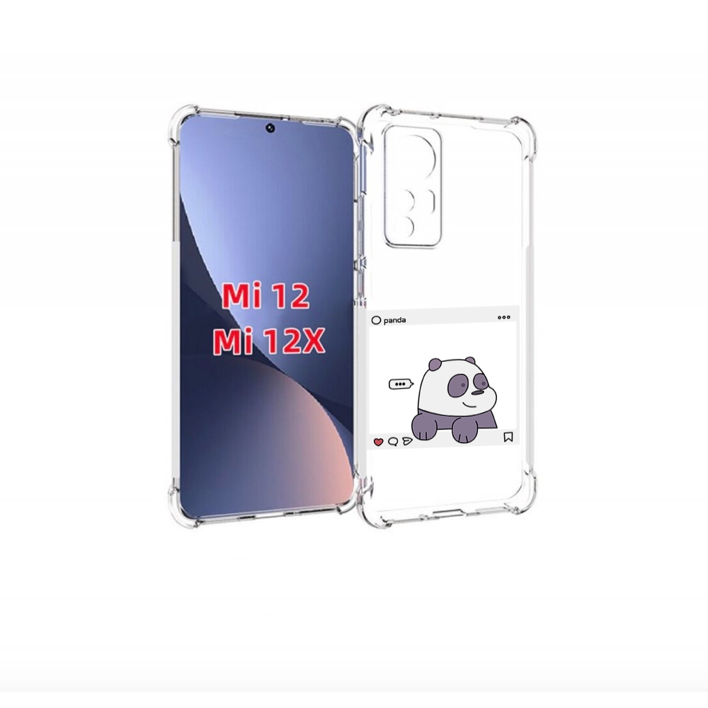 

Чехол бампер MyPads пандочка-фотка для Xiaomi 12., Прозрачный, Tocco