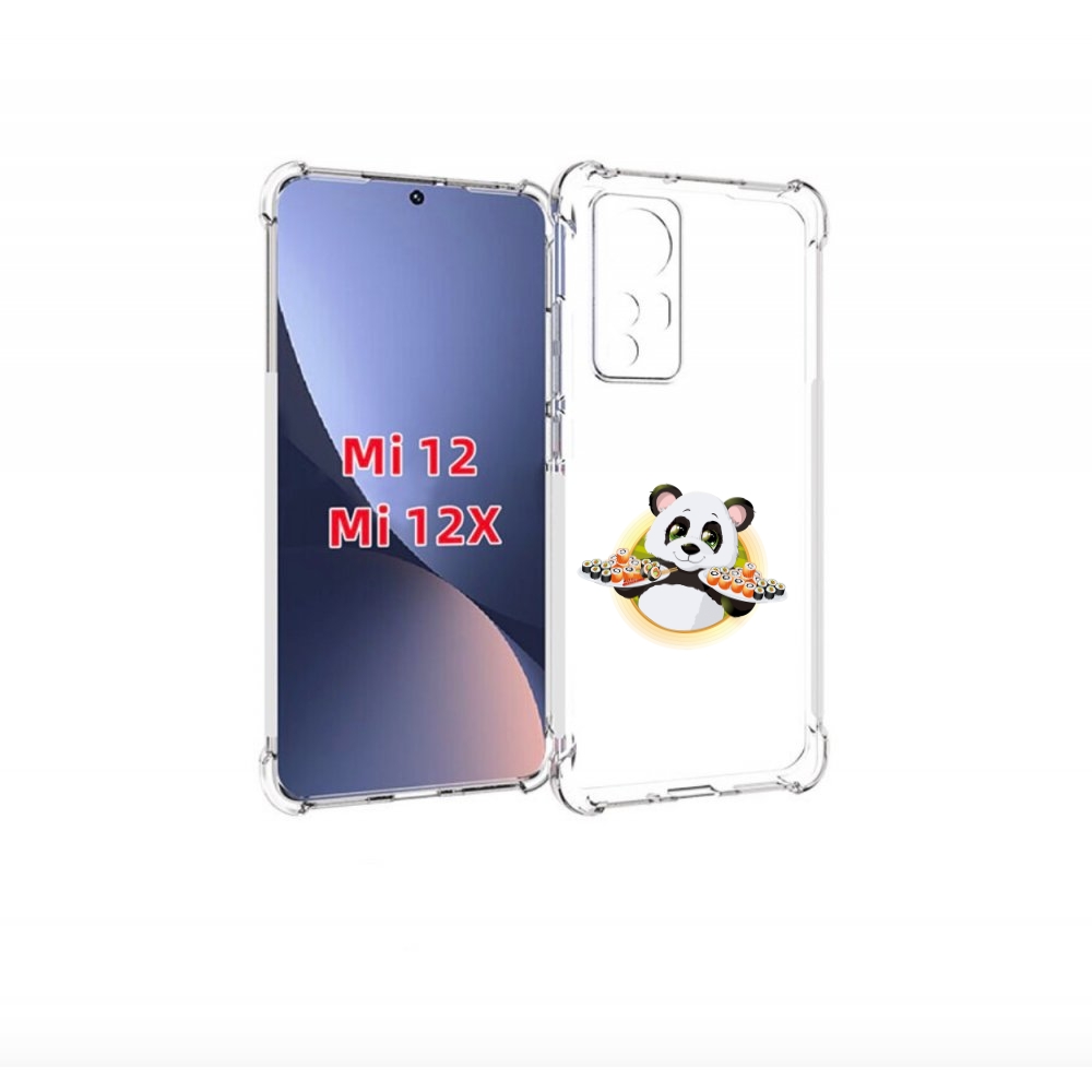 

Чехол бампер MyPads панда-с-суши для Xiaomi 12., Прозрачный, Tocco