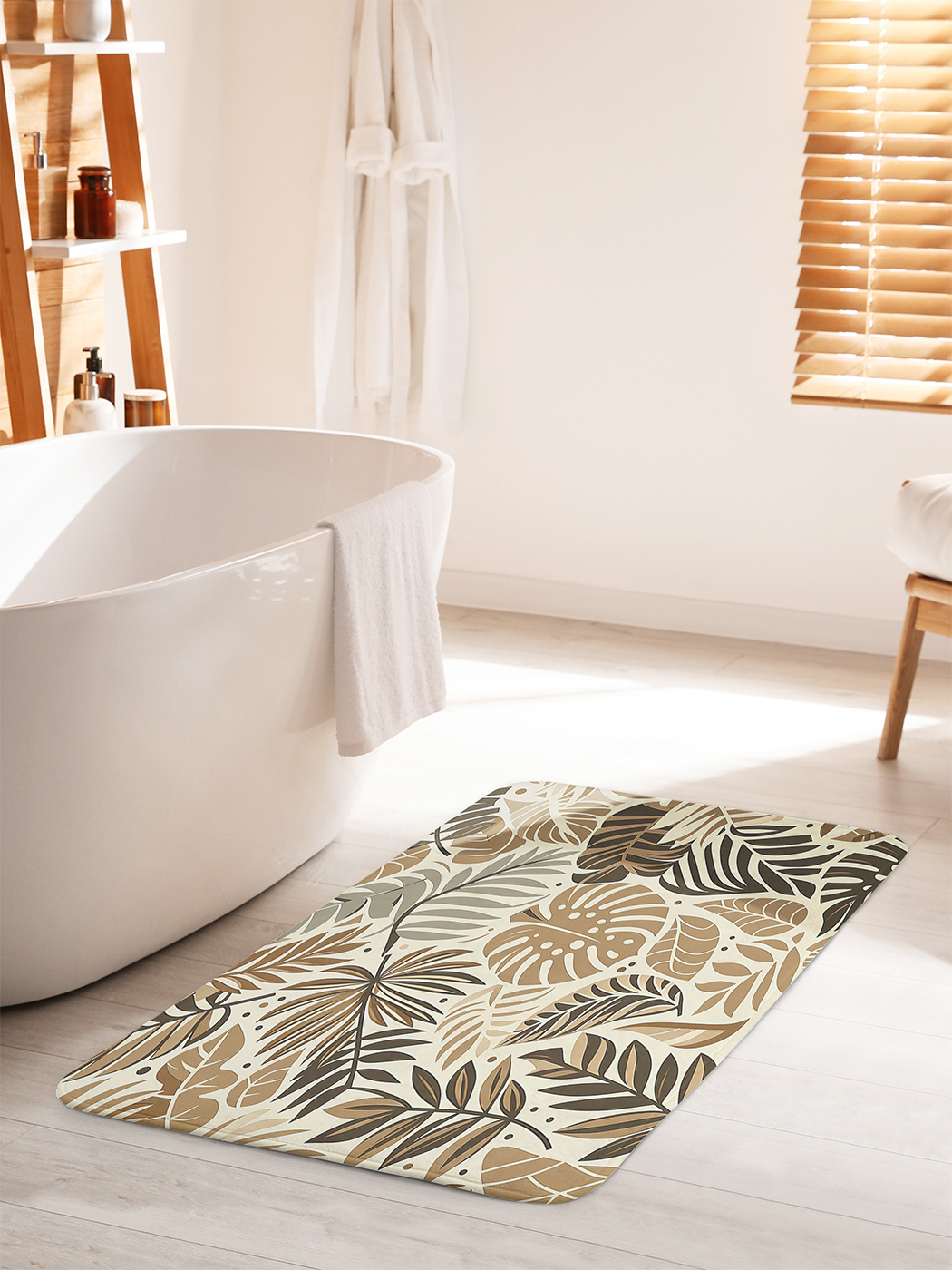 

Коврик для ванной туалета душа JoyArty "Картина из листьев", bath_sd3135_60x100