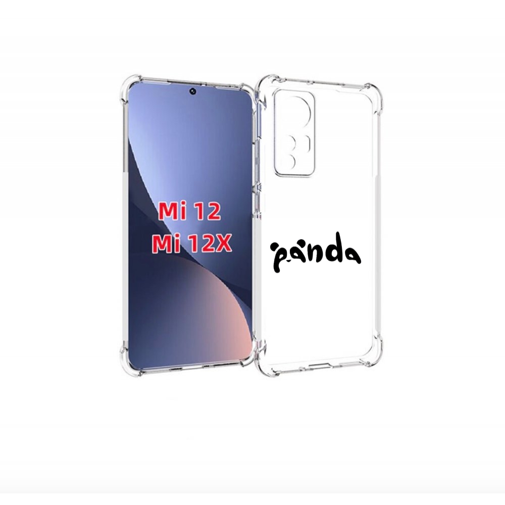 

Чехол бампер MyPads панда надпись для Xiaomi 12., Прозрачный, Tocco