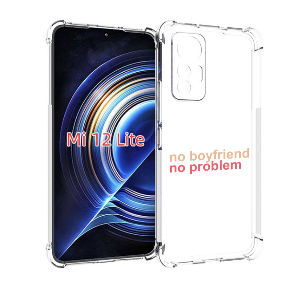 

Чехол MyPads нет-парня-нет-проблем для Xiaomi 12 Lite, Прозрачный, Tocco