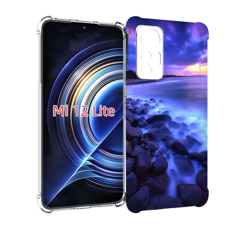 

Чехол MyPads неоновый берег для Xiaomi 12 Lite, Прозрачный, Tocco