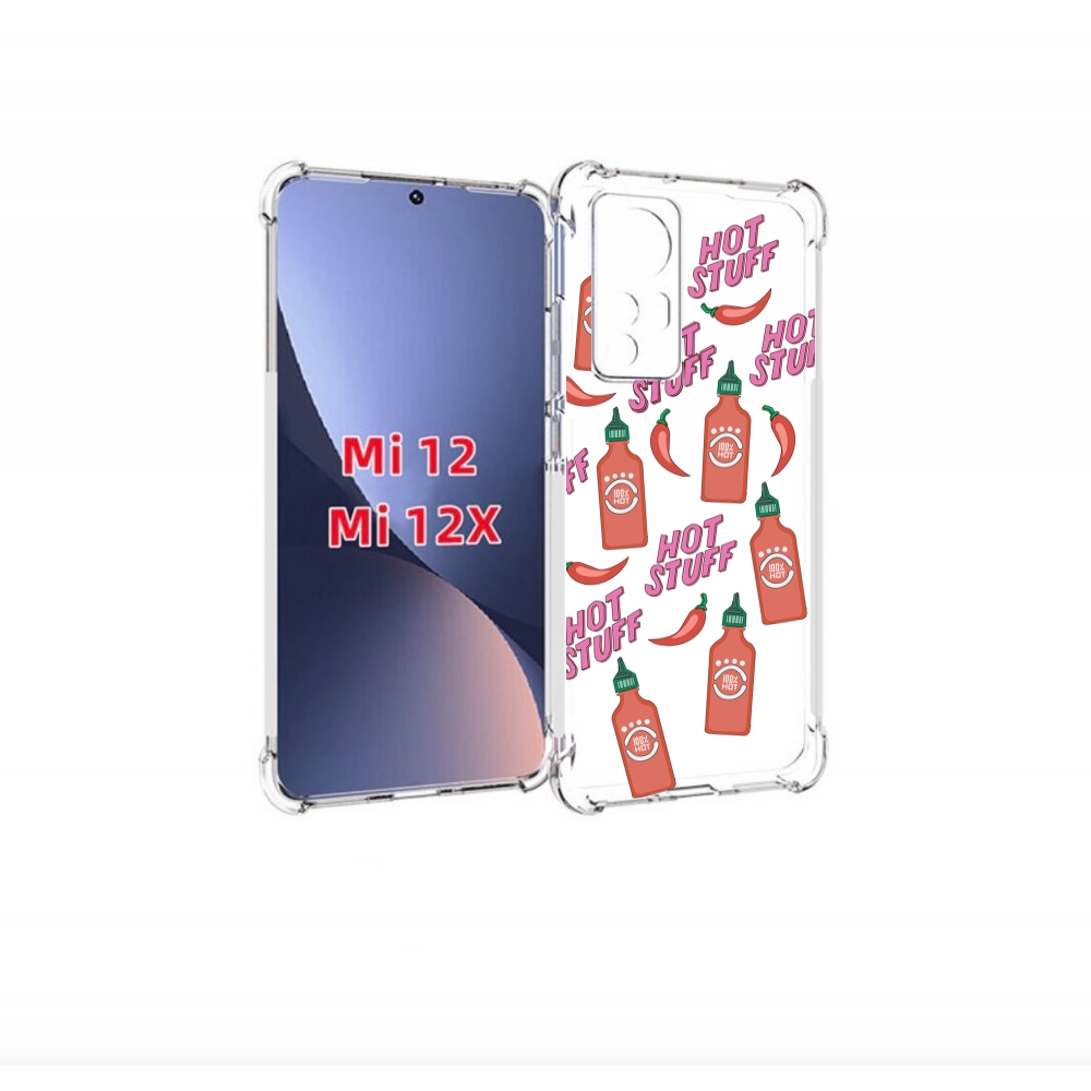 

Чехол бампер MyPads острые-перчики для Xiaomi 12., Прозрачный, Tocco