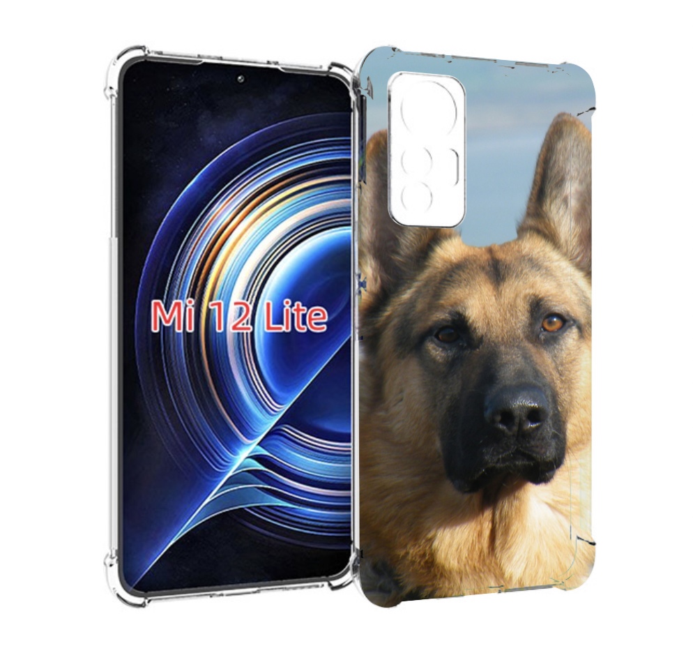 

Чехол MyPads немецкая овчарка для Xiaomi 12 Lite, Прозрачный, Tocco