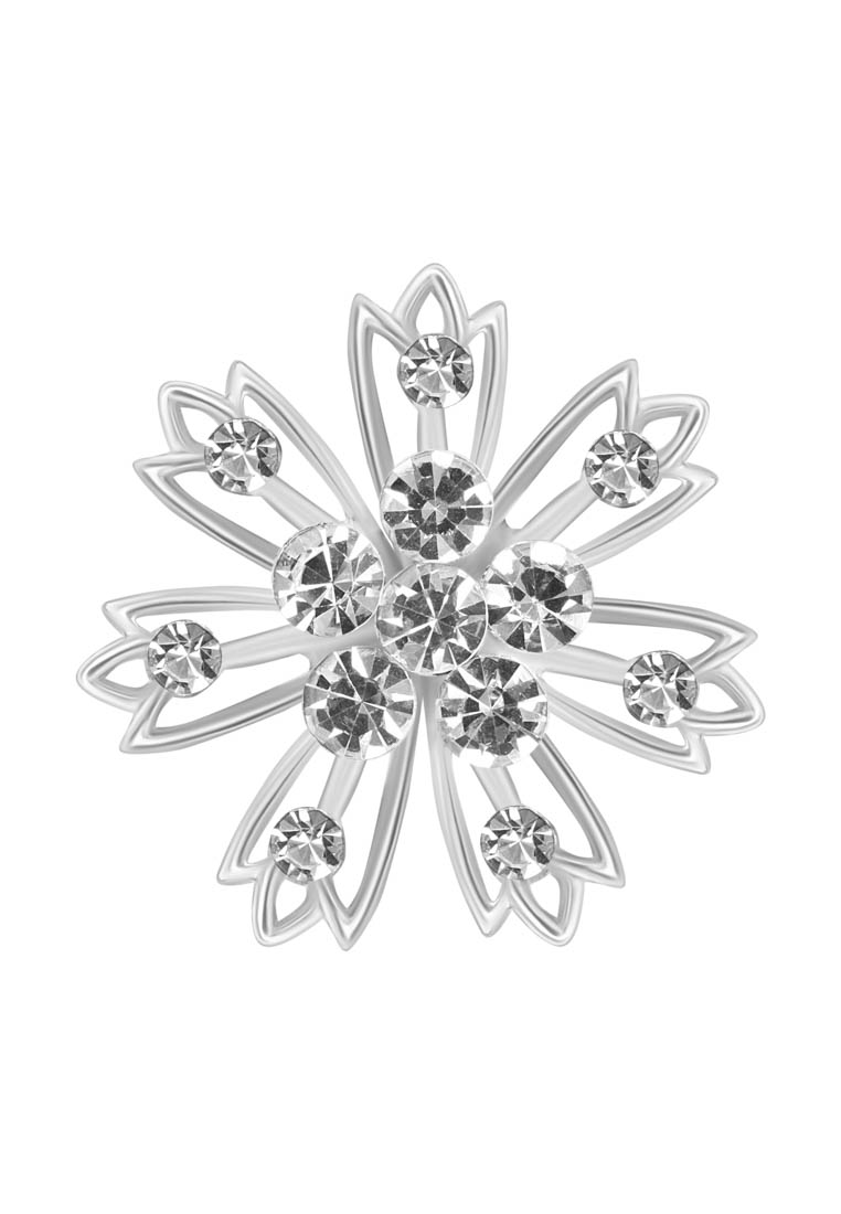 

Брошь из бижутерного сплава OTOKODESIGN 12-56392, стразы, 12-56392
