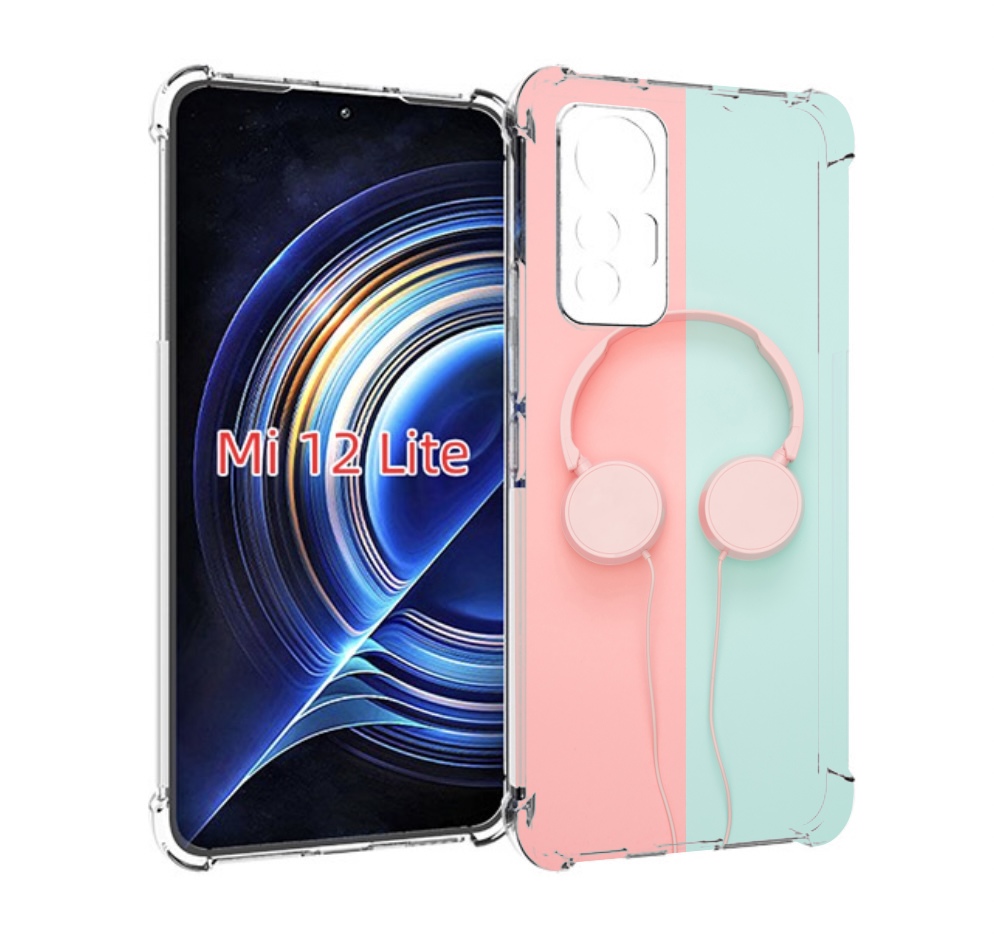 

Чехол MyPads наушники-минимализм для Xiaomi 12 Lite, Прозрачный, Tocco