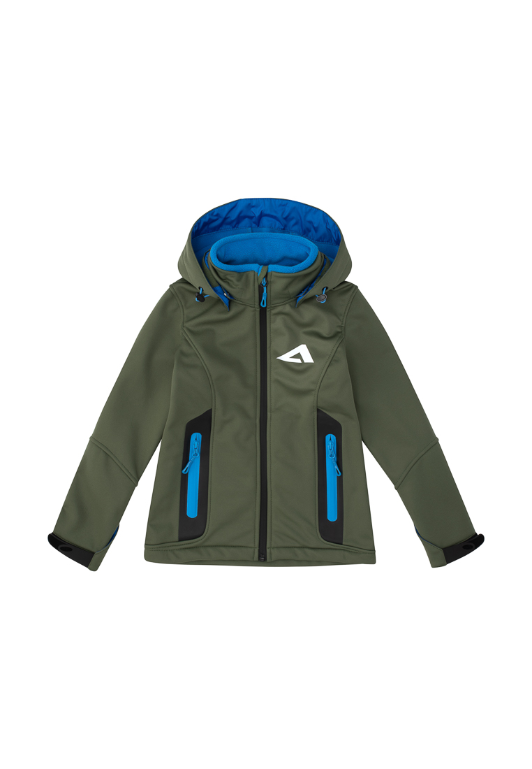 Куртка детская Oldos Харви AOSS23JK1T006, цвет оливковый_голубой, размер 140