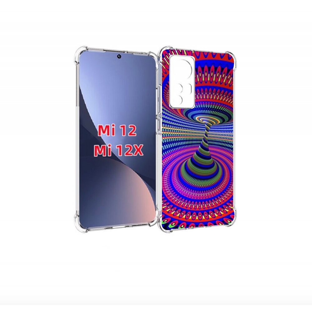 

Чехол бампер MyPads оптическая иллюзия для Xiaomi 12., Прозрачный, Tocco