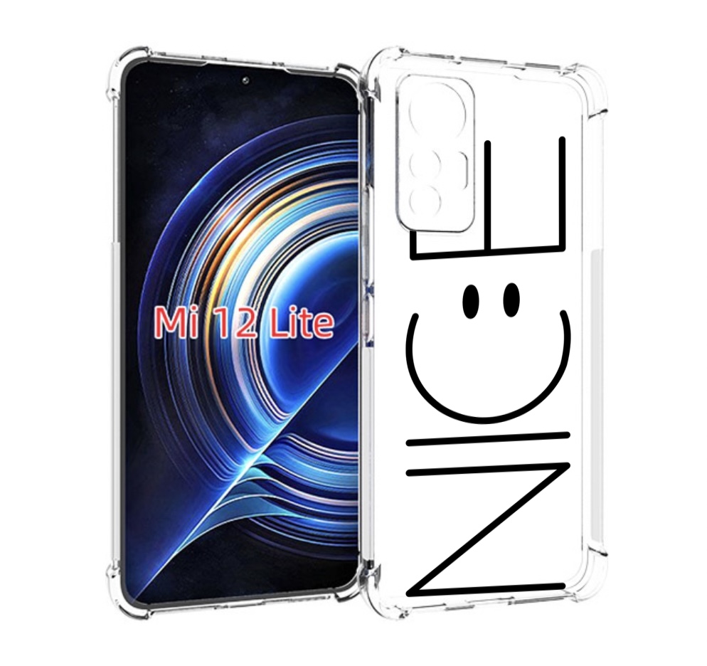 

Чехол MyPads найс-надпись для Xiaomi 12 Lite, Прозрачный, Tocco