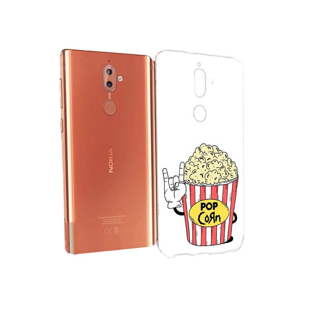 

Чехол MyPads Tocco для Nokia 9 крутой попкорн (PT126479.94.427), Прозрачный, Tocco