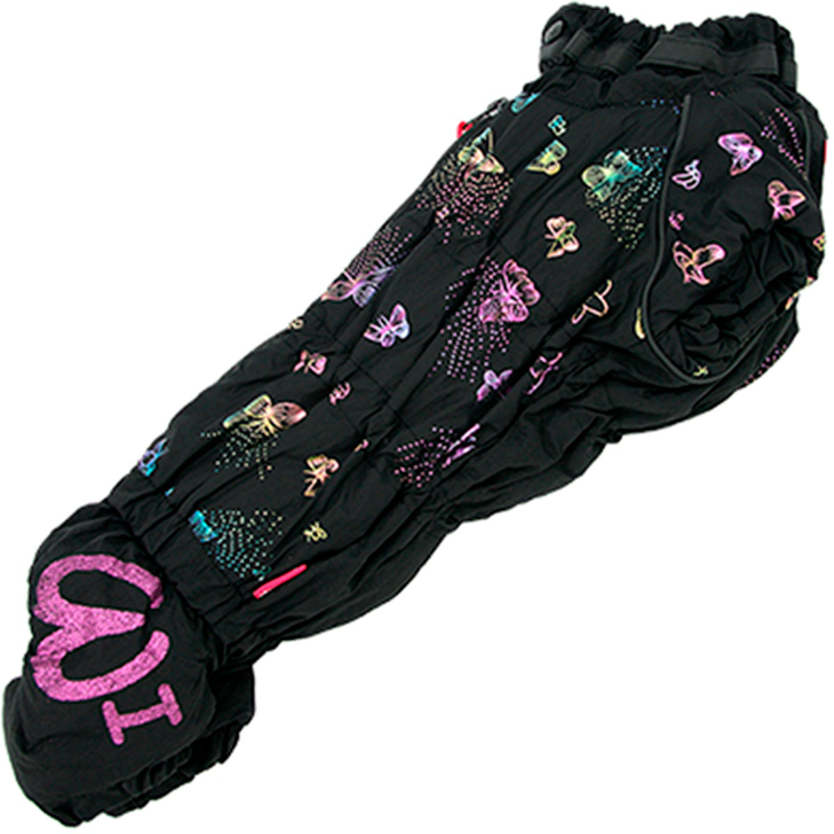 

Комбинезон для таксы For My Dogs Бабочки FW1115-2021 F (TM1) для девочек черный