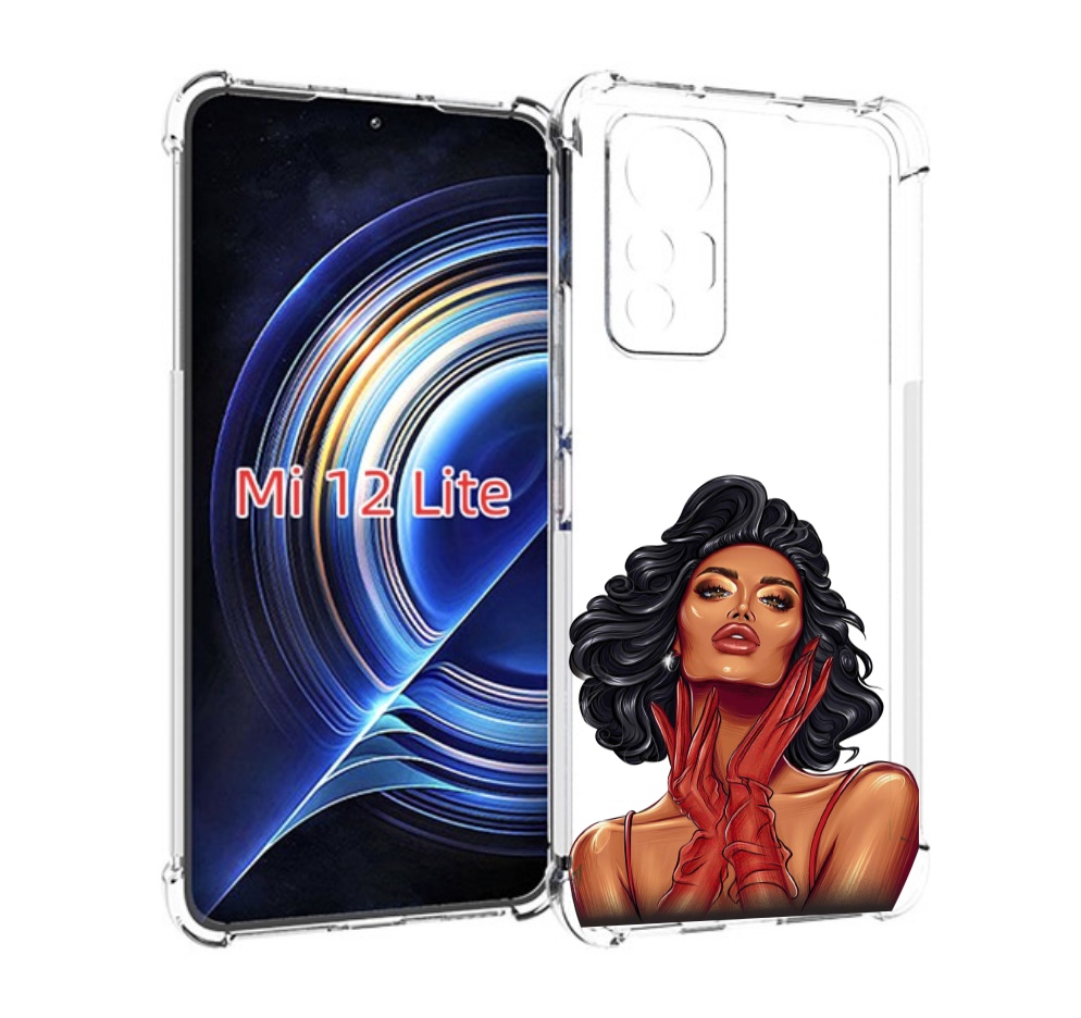 

Чехол MyPads мулатка-в-перчатках женский для Xiaomi 12 Lite, Прозрачный, Tocco