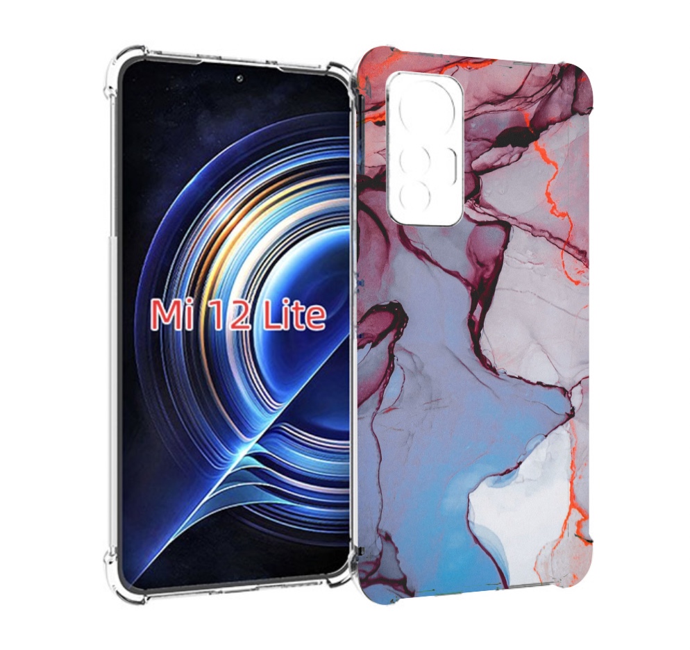 

Чехол MyPads мраморный рисунок для Xiaomi 12 Lite, Прозрачный, Tocco