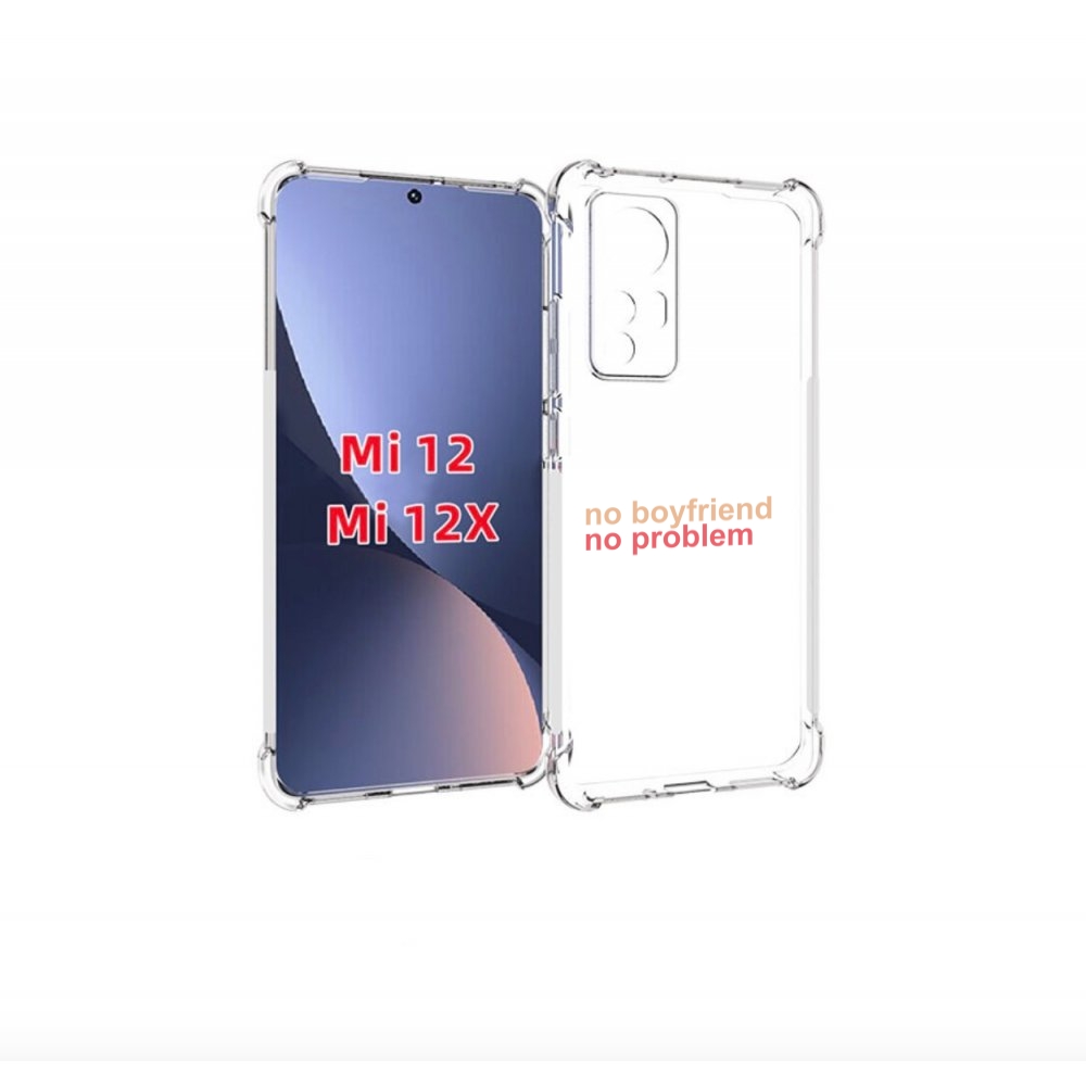 

Чехол бампер MyPads нет-парня-нет-проблем для Xiaomi 12., Прозрачный, Tocco