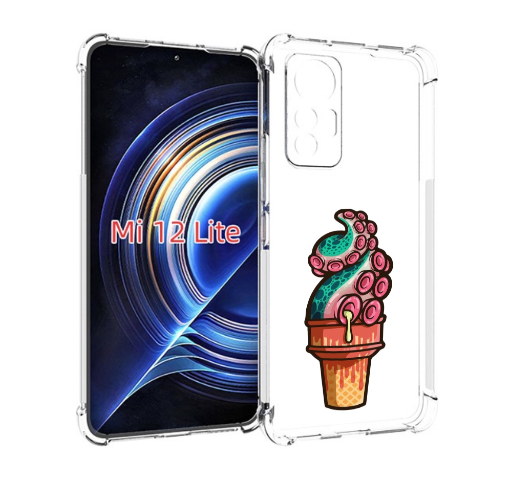 

Чехол MyPads мороженное для Xiaomi 12 Lite, Прозрачный, Tocco