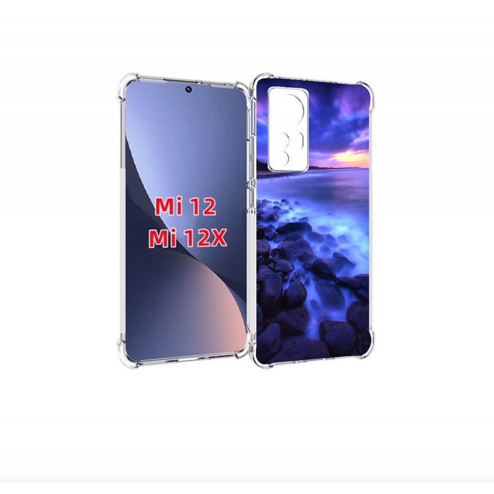 

Чехол бампер MyPads неоновый берег для Xiaomi 12., Прозрачный, Tocco