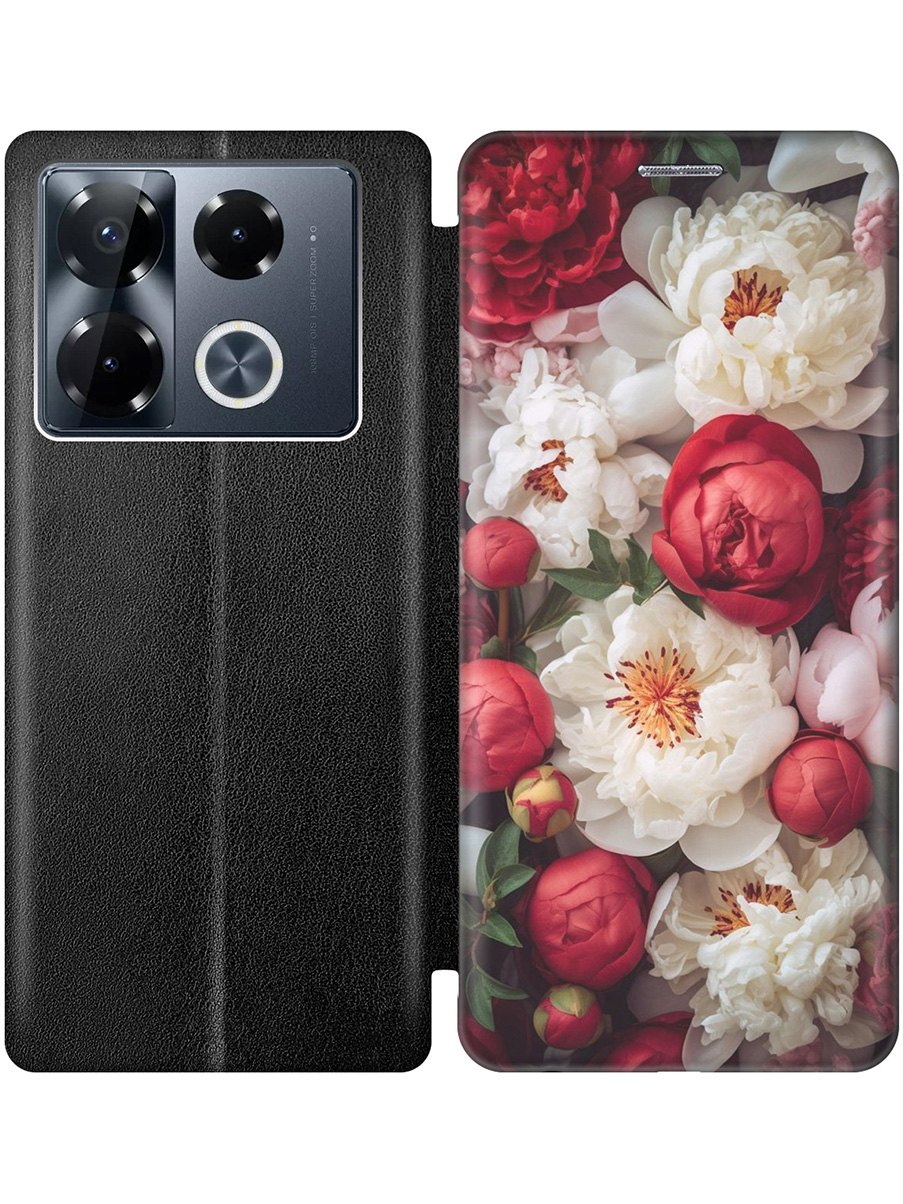 

Чехол-книжка на Infinix Note 40 Pro / 40 Pro 5g / 40 Pro+ 5g с принтом черный 799220, Черный;белый;красный, 782627021