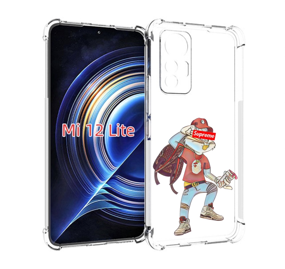 

Чехол MyPads моднявый-заяц детский для Xiaomi 12 Lite, Прозрачный, Tocco