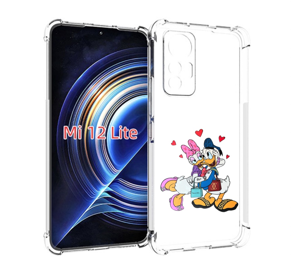 

Чехол MyPads модные-влюбленные-утки для Xiaomi 12 Lite, Прозрачный, Tocco