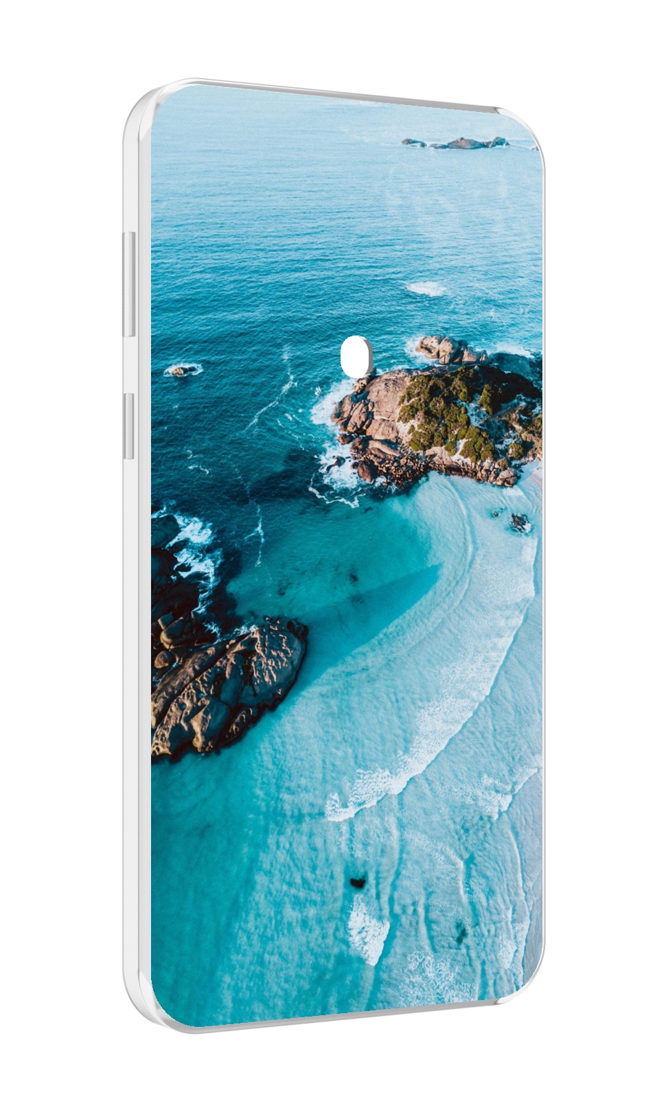 

Чехол MyPads красивый голубой залив для Meizu 16 Plus / 16th Plus, Прозрачный, Tocco