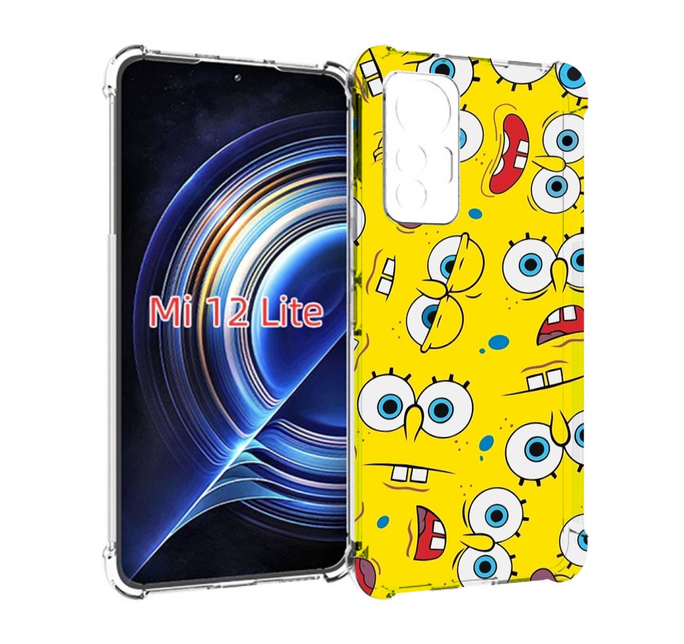 

Чехол MyPads много-спанч-боба для Xiaomi 12 Lite, Прозрачный, Tocco