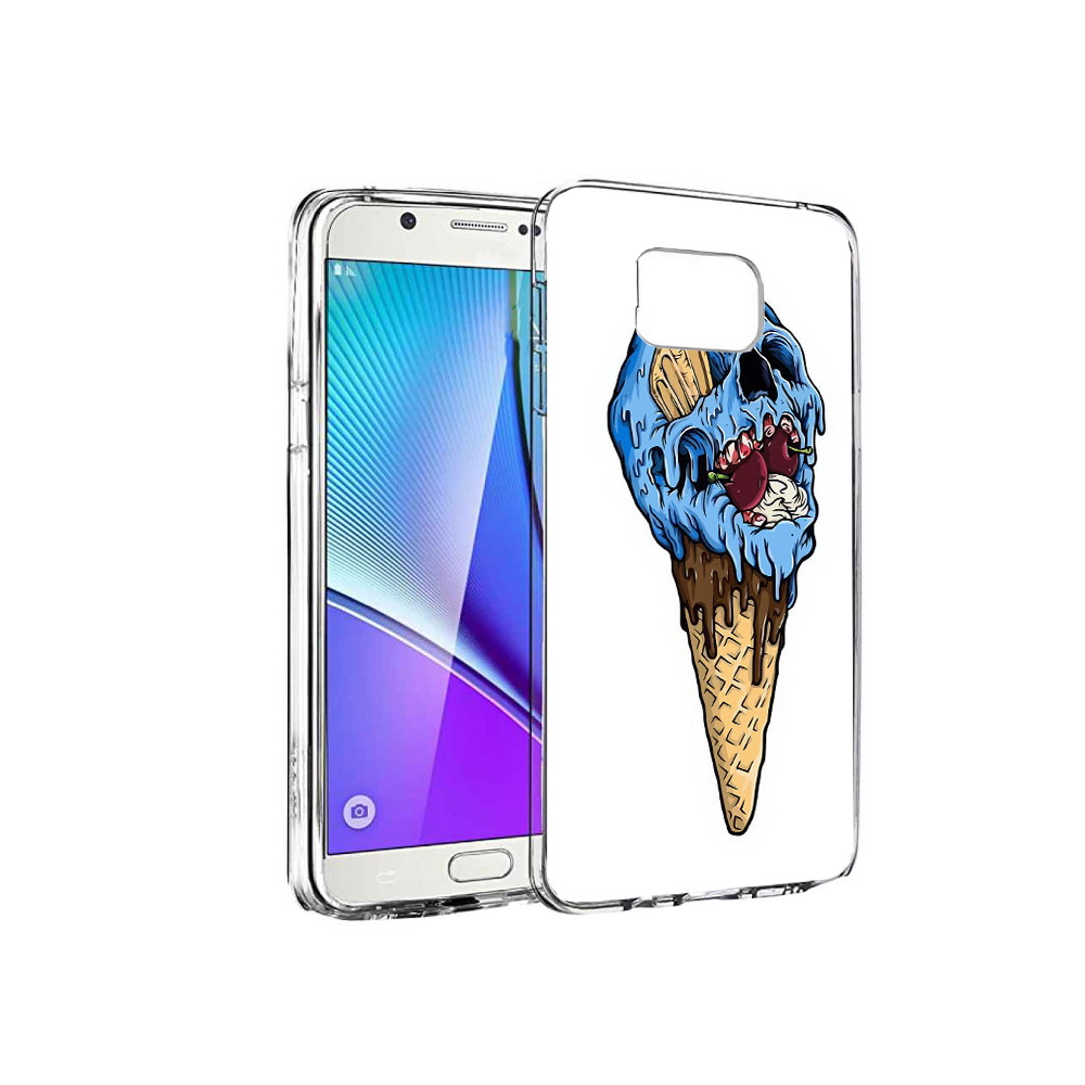 

Чехол MyPads Tocco для Samsung Galaxy Note 5 мороженное череп, Прозрачный, Tocco