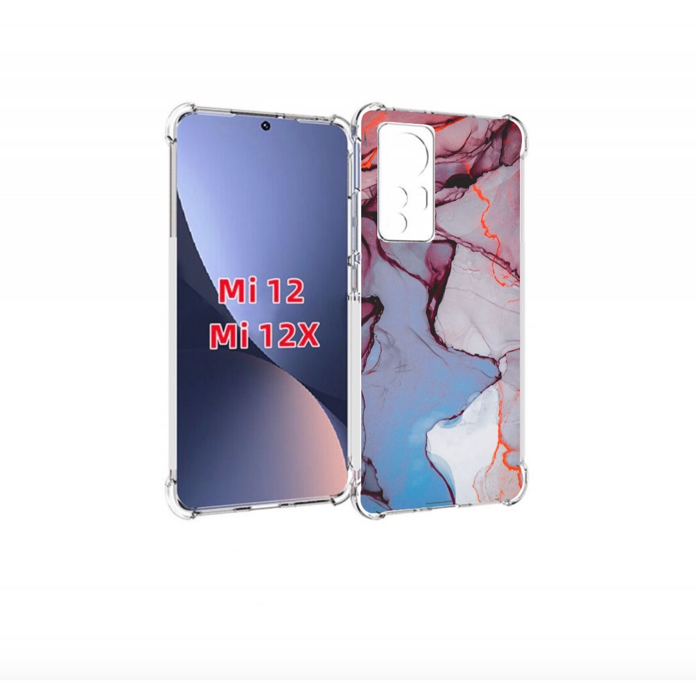 

Чехол бампер MyPads мраморный рисунок для Xiaomi 12., Прозрачный, Tocco