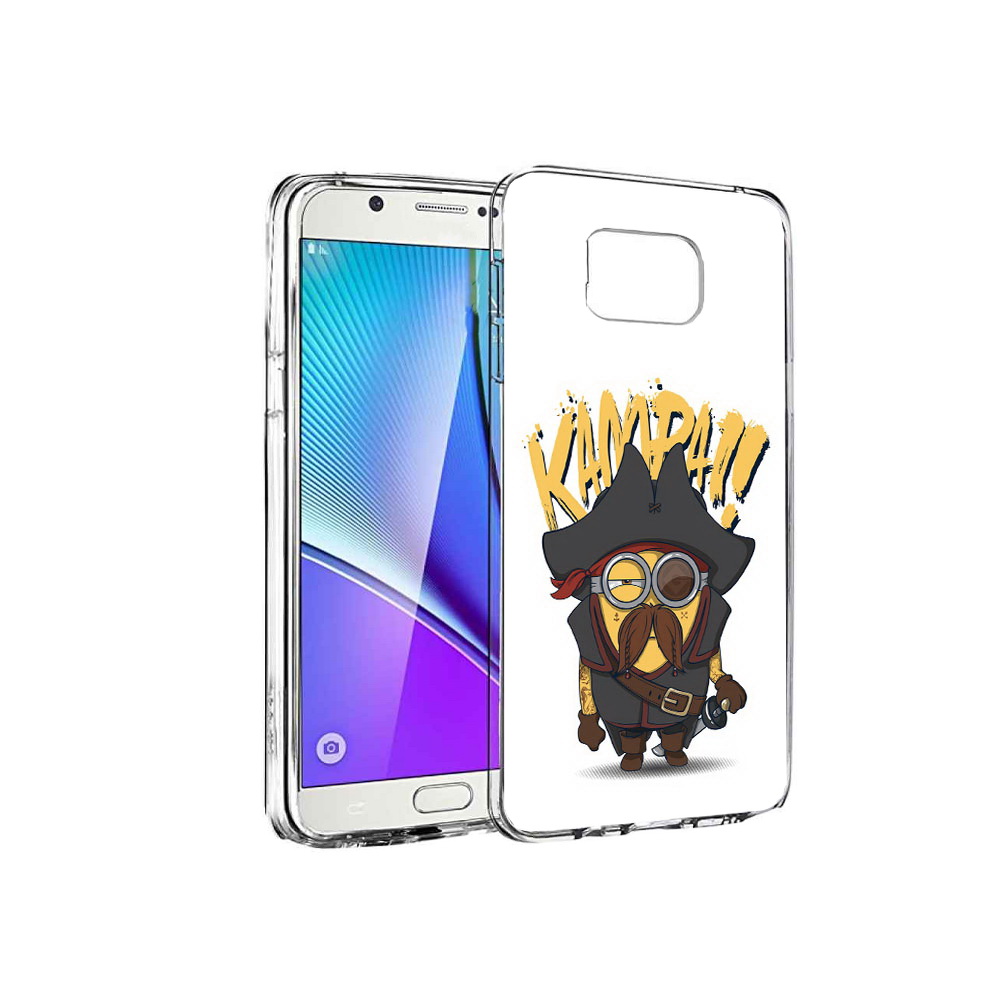 

Чехол MyPads Tocco для Samsung Galaxy Note 5 миньон пират, Прозрачный, Tocco
