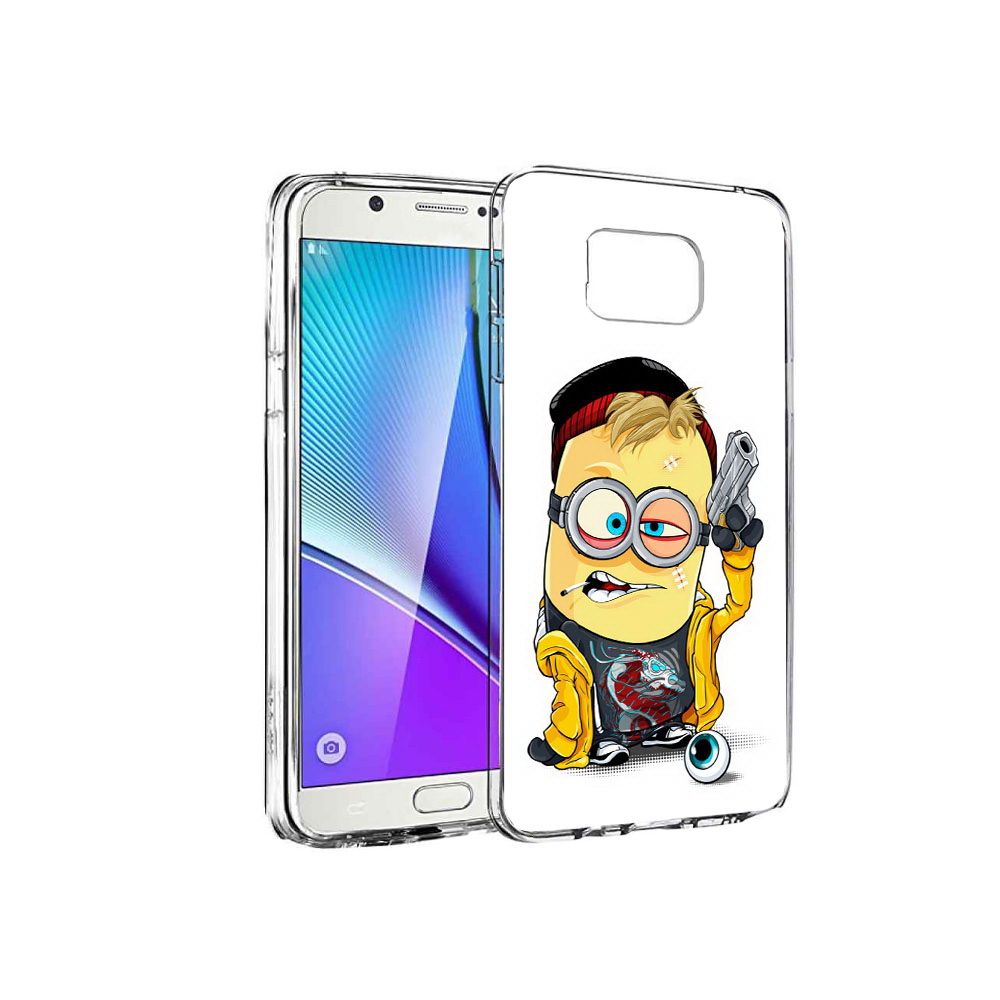 

Чехол MyPads Tocco для Samsung Galaxy Note 5 миньон бандит, Прозрачный, Tocco
