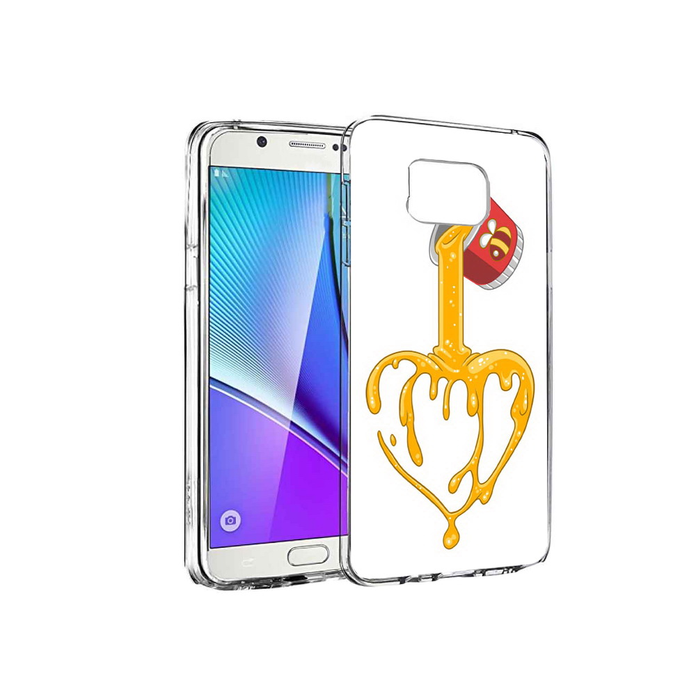 

Чехол MyPads Tocco для Samsung Galaxy Note 5 медовое сердце, Прозрачный, Tocco