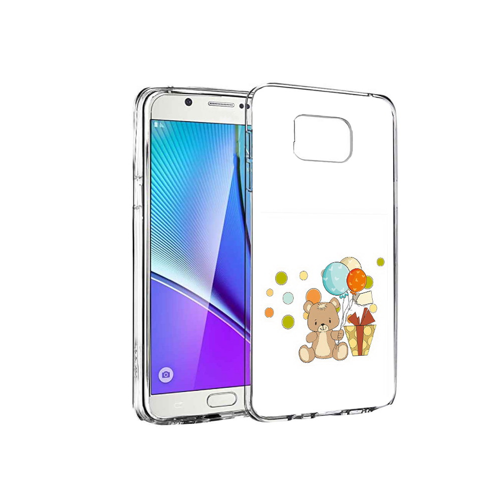 

Чехол MyPads Tocco для Samsung Galaxy Note 5 медвеженок с подарком, Прозрачный, Tocco