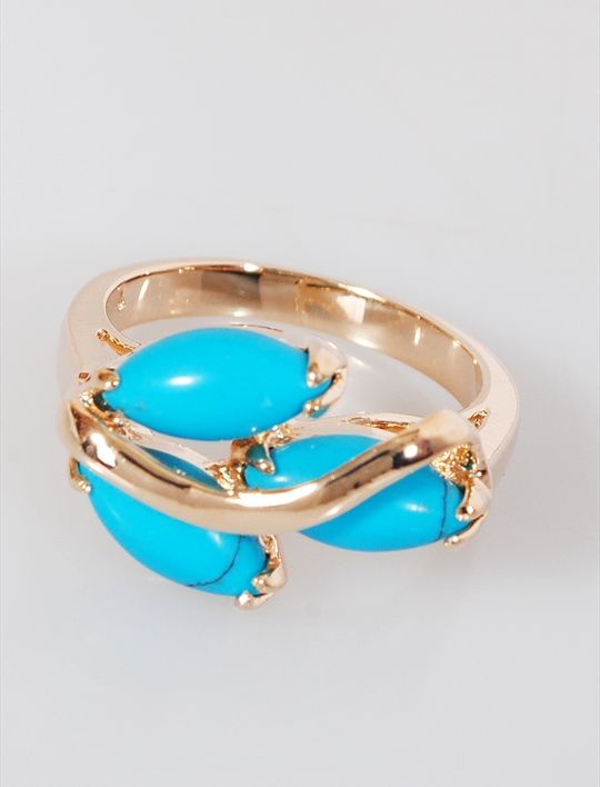 

Кольцо из бижутерного сплава р. 18 Lotus Jewelry 242R-20tq, бирюза, 242R-20tq