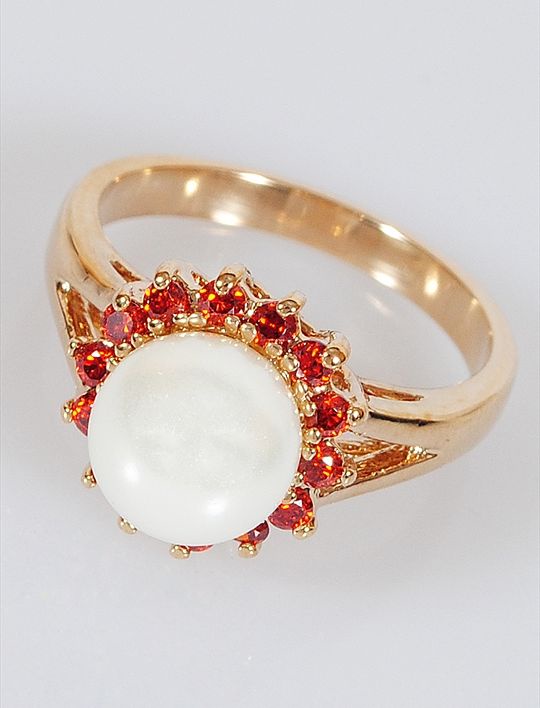 

Кольцо из бижутерного сплава р. 18 Lotus Jewelry 177R-45fwp-gn, гранат, 177R-45fwp-gn