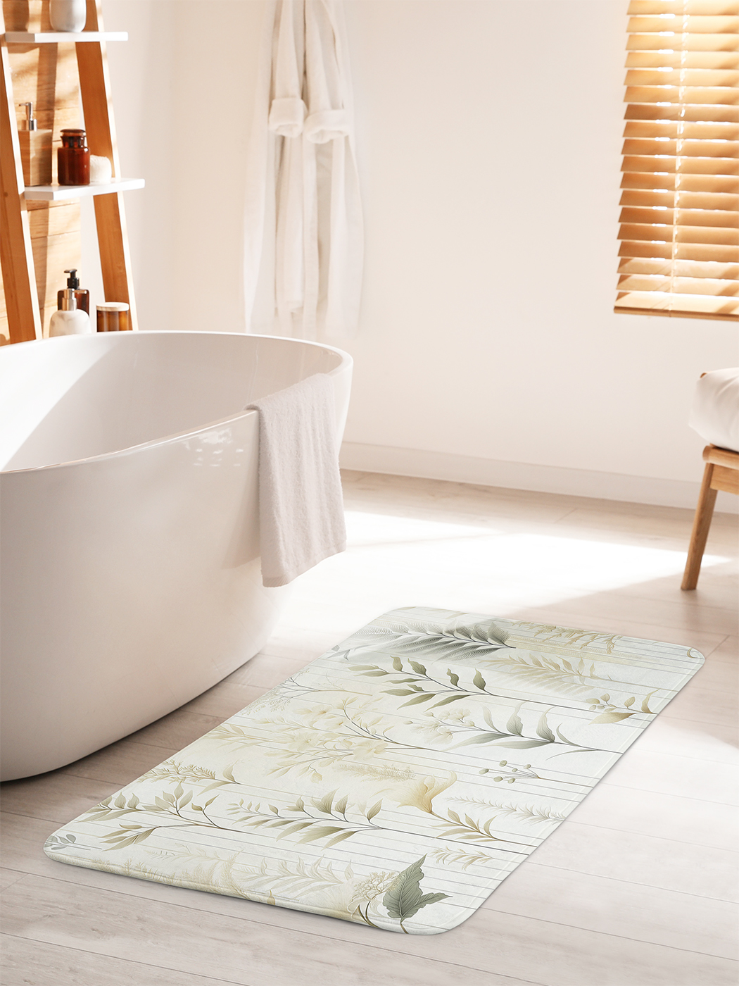 

Коврик для ванной туалета душа JoyArty "Садовые растения", bath_sd3129_60x100