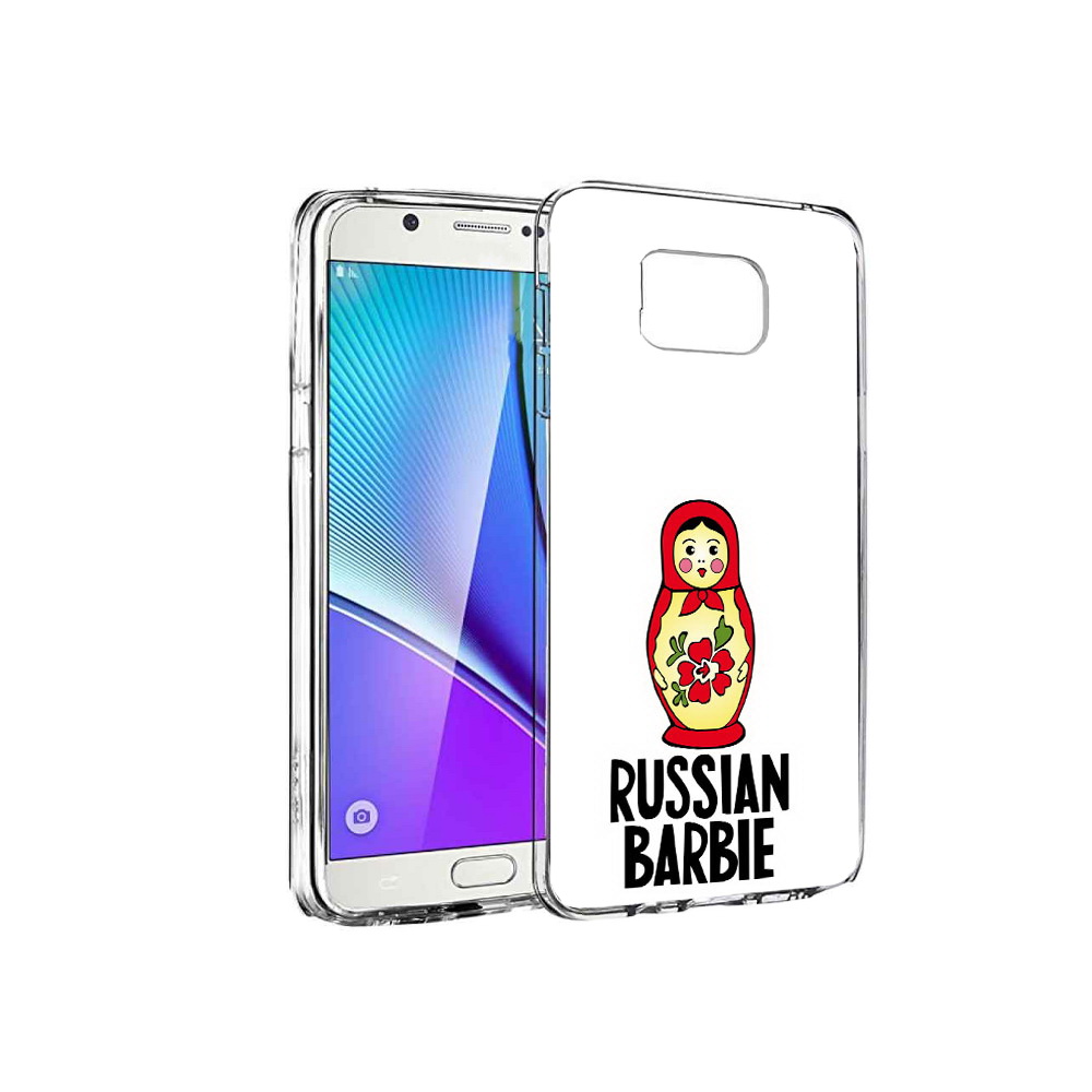 

Чехол MyPads Tocco для Samsung Galaxy Note 5 матрешка, Прозрачный, Tocco