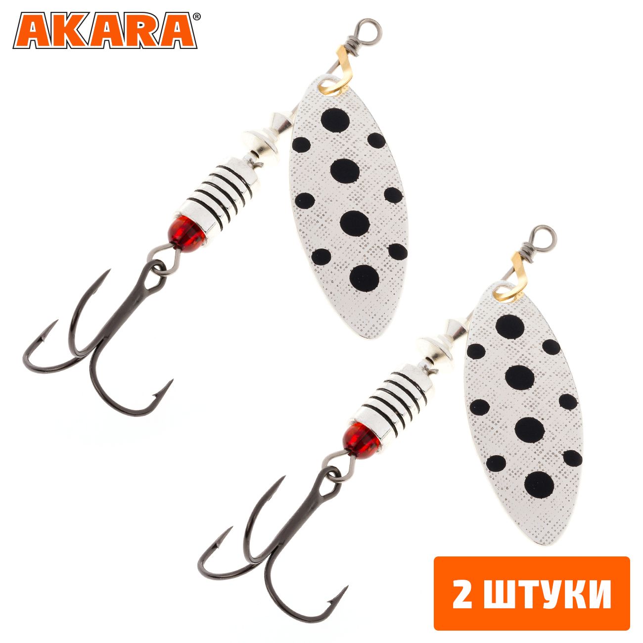 

Блесна вращающаяся Akara Action Series Long 2 8 гр. A01 (2 Штуки), Long 2