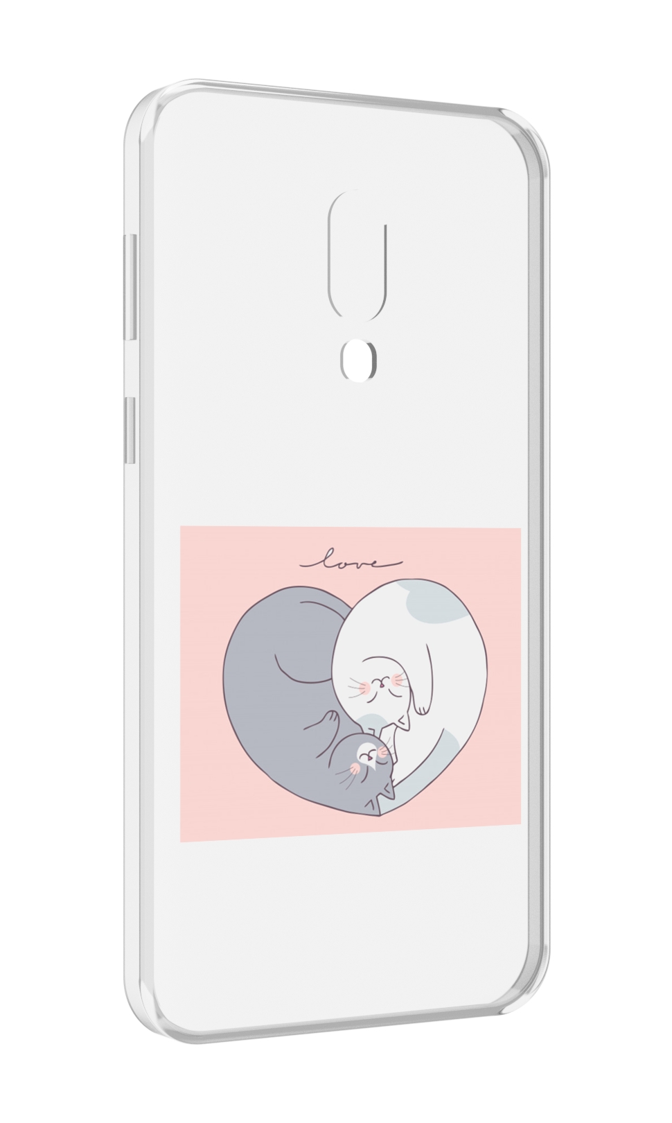 

Чехол MyPads котики-в-форме-сердца для Meizu 16 Plus / 16th Plus, Прозрачный, Tocco