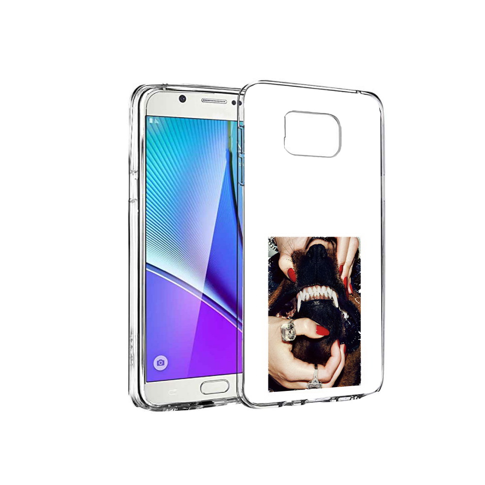 

Чехол MyPads Tocco для Samsung Galaxy Note 5 маникюр, Прозрачный, Tocco